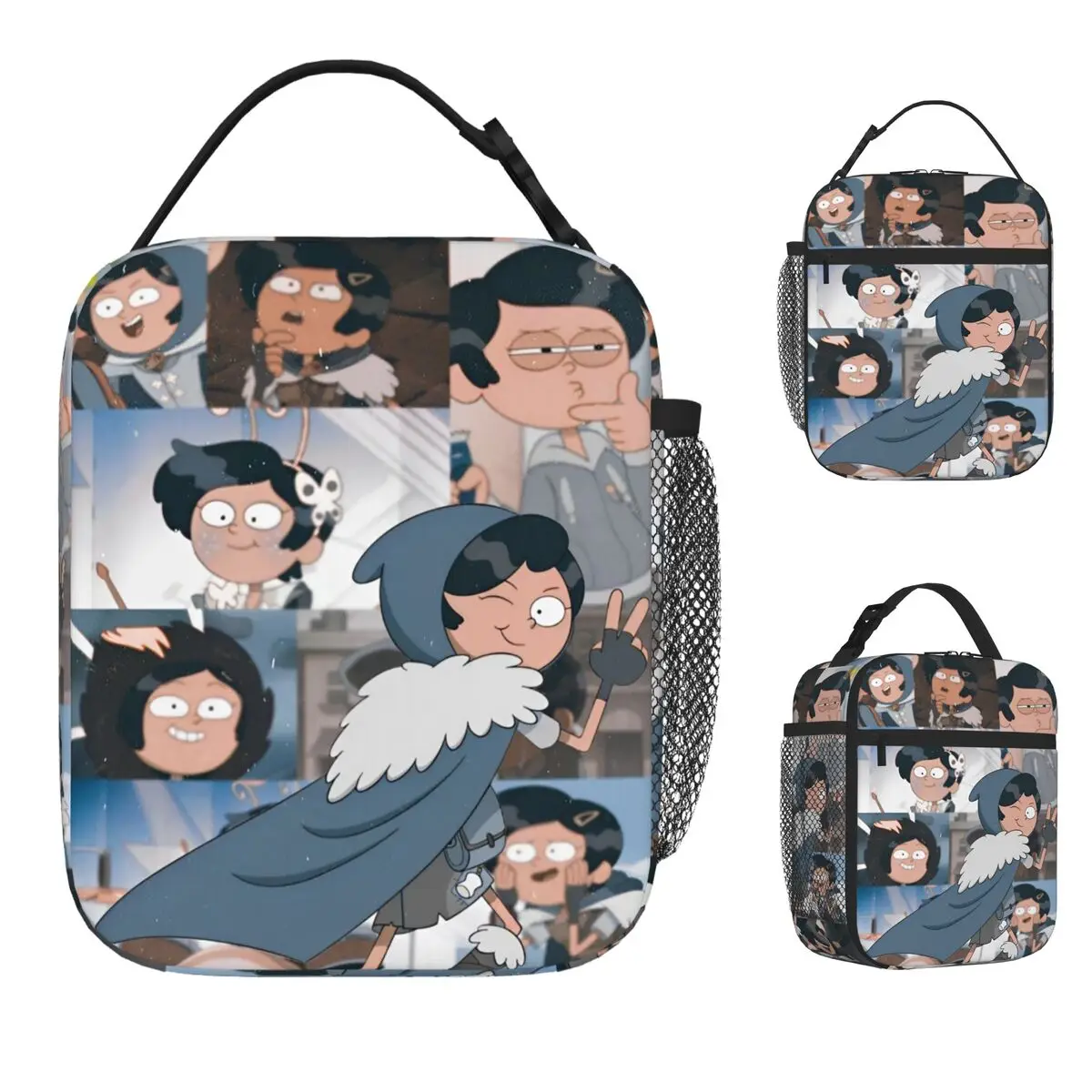 amphibia-marcy-wu-saco-de-almoco-isolado-escola-escritorio-magia-dos-desenhos-animados-advanture-saco-de-armazenamento-de-alimentos-portatil-refrigerador-termico-lancheiras