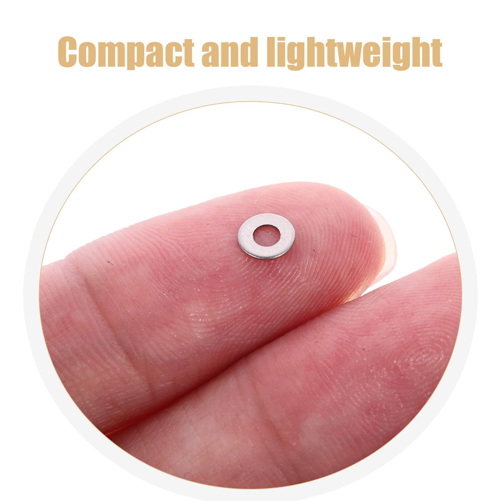 

500Pcs Stainless Steel Flat Washers Corrosion Resistant Reliable Washers for Bolt Screw Fastener Kit Spring Gaskets