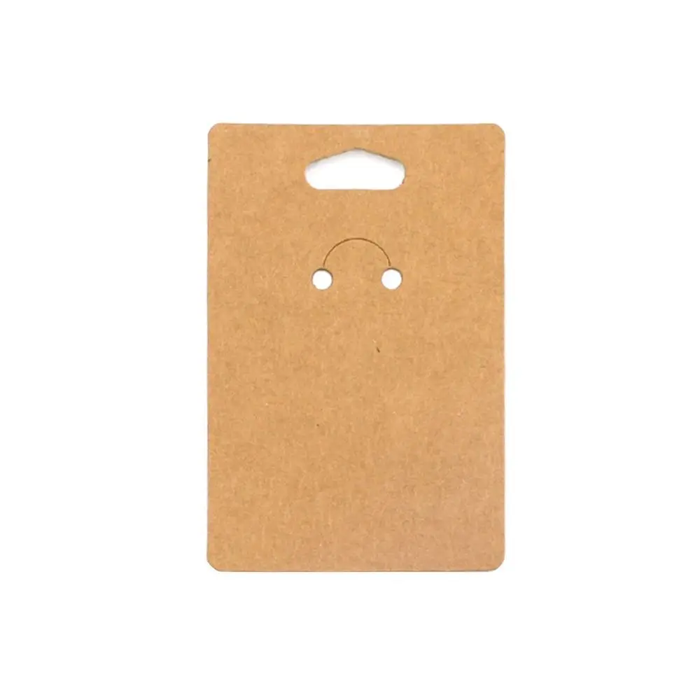 

50PCS Black White Keychain Packaging Boardcard Kraft Paper Packaging Supplies Keyring Display Cards Ornament Accessories