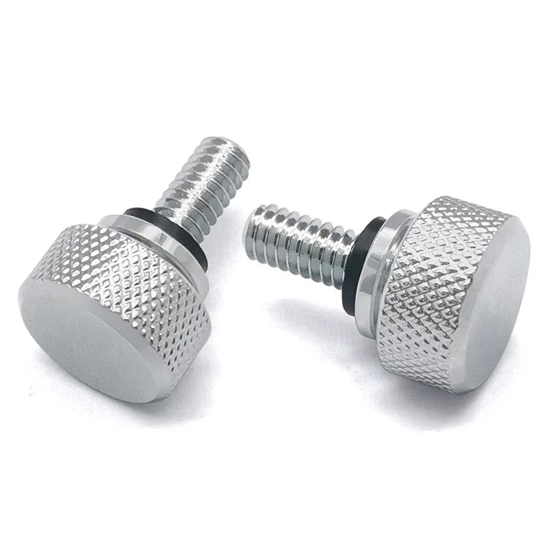 

2PC Chrome Rear Fender Seat Bolt Stainless Steel Seat Screw Quick Mount Compatible for Harley Davidson Sportster Touring Softail