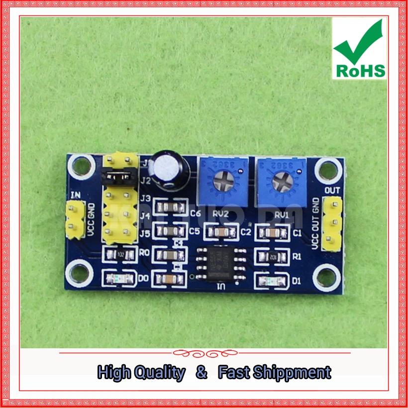 NE555 Pulse Generator Square Wave Rectangular Wave Frequency Duty Cycle Adjustable Small Signal Generator 555 Module  Board