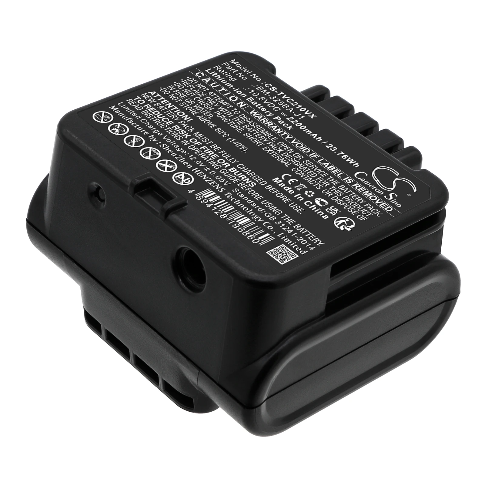 

Li-ion Vacuum Battery for Toshiba, 10.8V, 2200mAh, Compatible Models: VC-CLW21, VC-CLW21-N, VC-CLW31, VC-CLW31-R