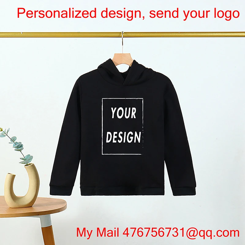 

Children Hoodies Sweatshirts Kids Boys Girls Clothes Child Clothing Tops Spring Hoodie Pullovers For 4-14Ys Kid Your logo