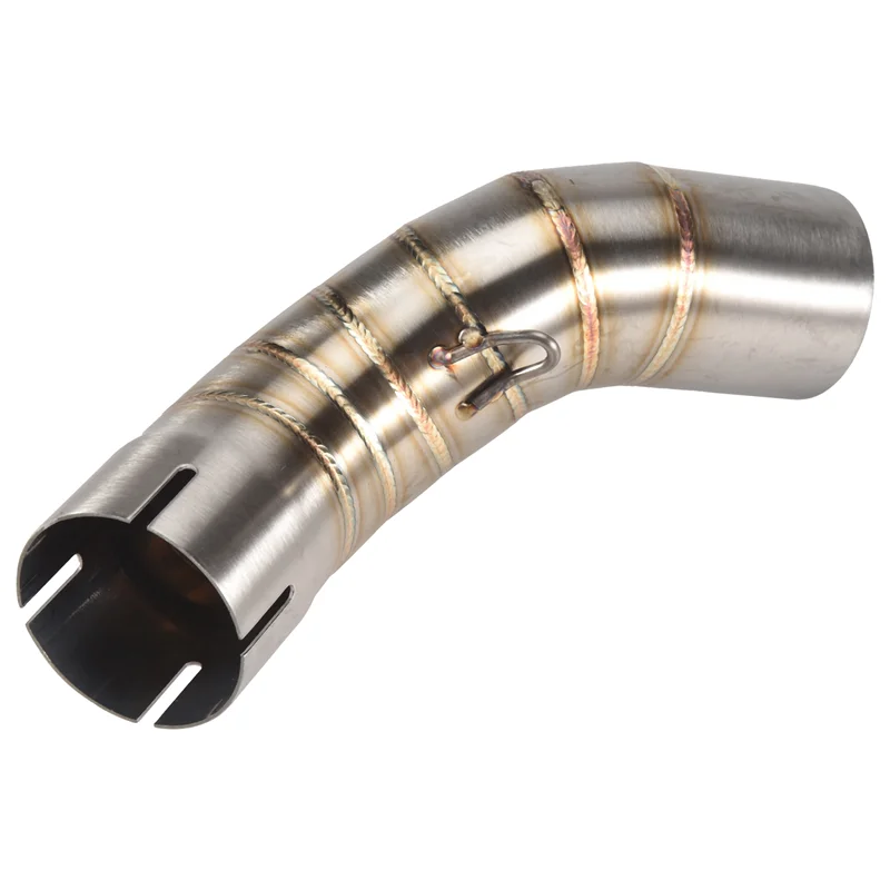 

L37A-Motorcycle Motorbike Middle Exhaust Middle Mid Link Pipe Connector For Kawasaki Z900 2017-2018 Without Exhaust Muffler