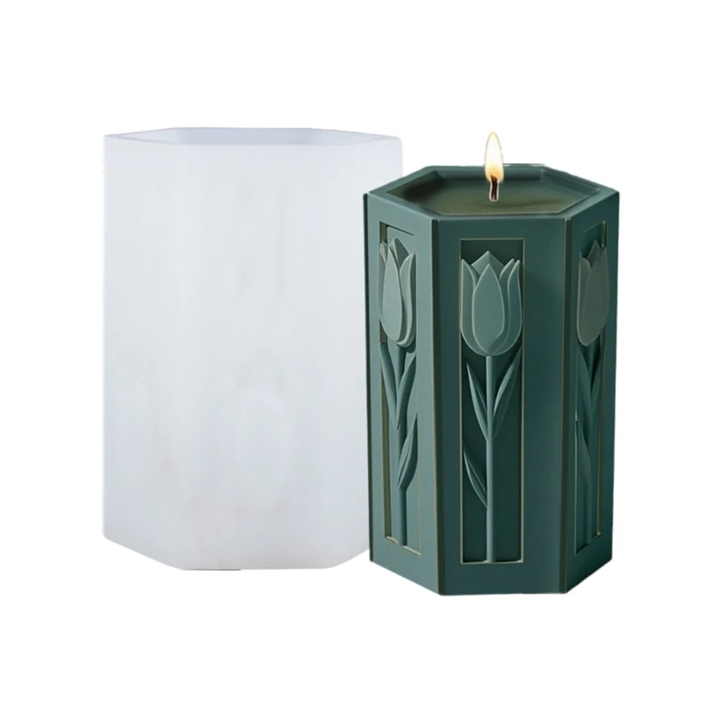 

Embossed Flower Cylinder Silicone Molds for Candle Soap Gypsum Decoration