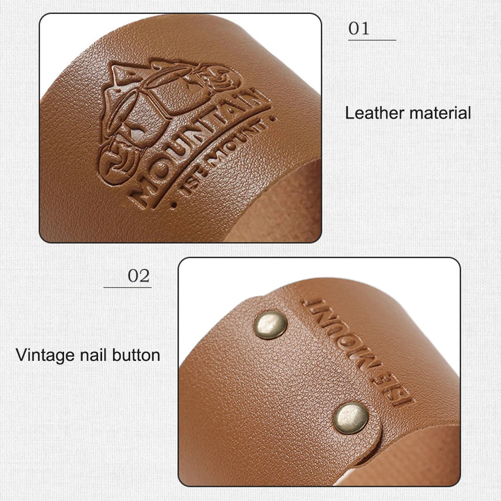 PU Leather Insulated Water Bottle Sleeve for Travel