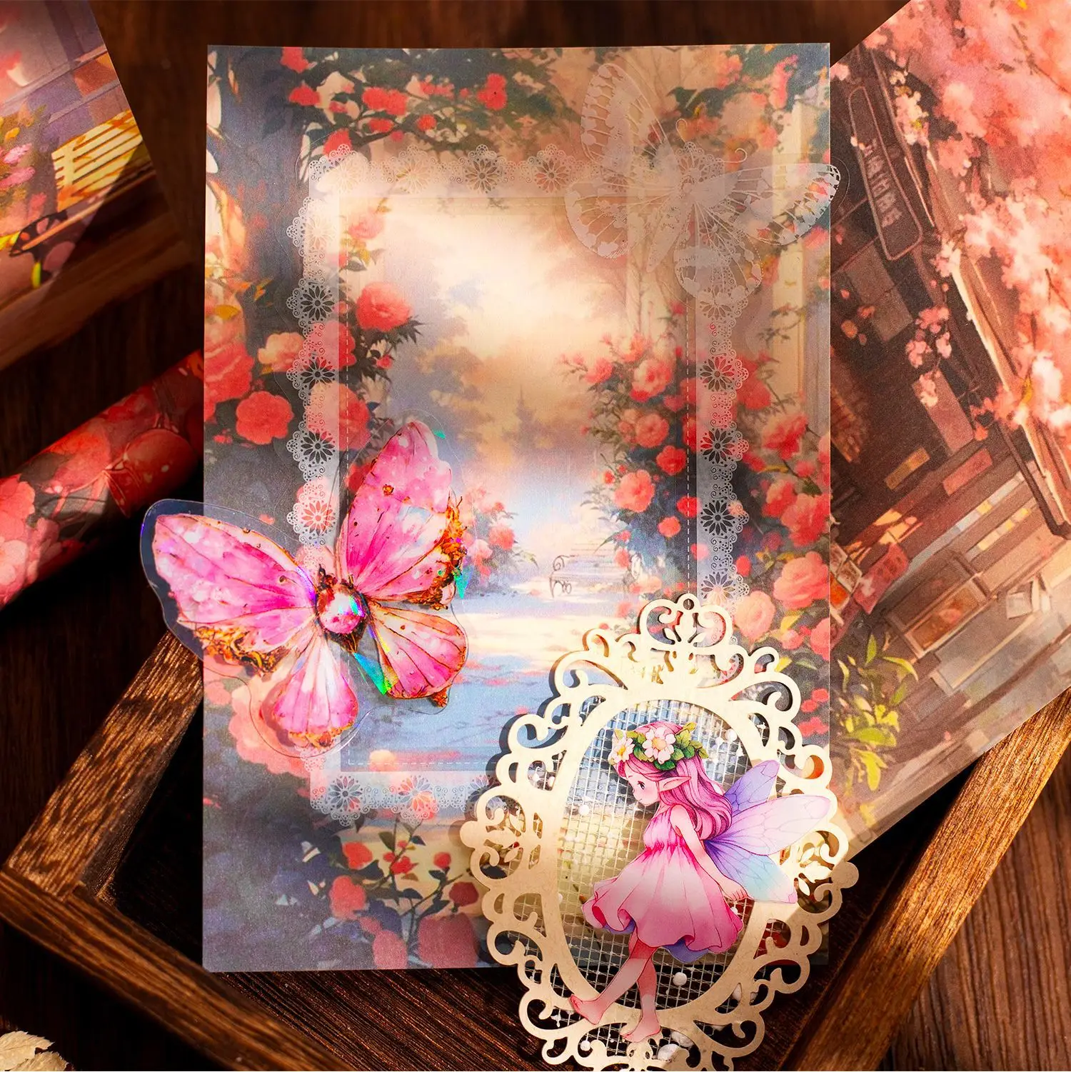 30pcs/lot Memo Pads Material Paper Liberty Mirage  Junk Journal Scrapbooking Cards Retro Paper