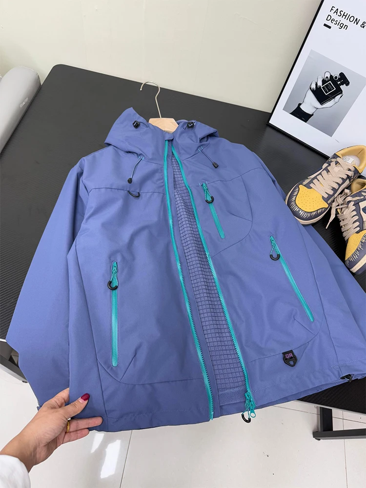 

Мужская куртка для скалолазания из софтшелла на открытом воздухе, осенне-зимняя водонепроницаемая ветрозащитная дышащая спортивная одежда для пар, полиэфирное волокно