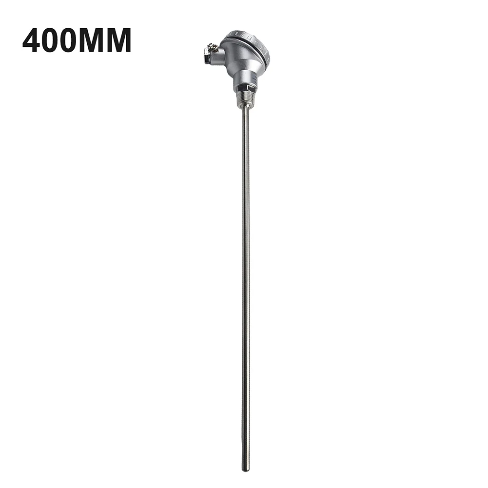 

RTD PT100 Temperature Sensor Probe Stainless Steel 1/2" NPT Thread Thermocouple Terminal Head