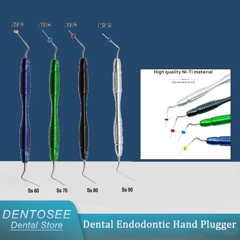 

Dental Gutta Percha Filler Root Canal Filler Endodontic Plugger Stainless Steel Hand Tool for Dentist Clinic Endo Treatment
