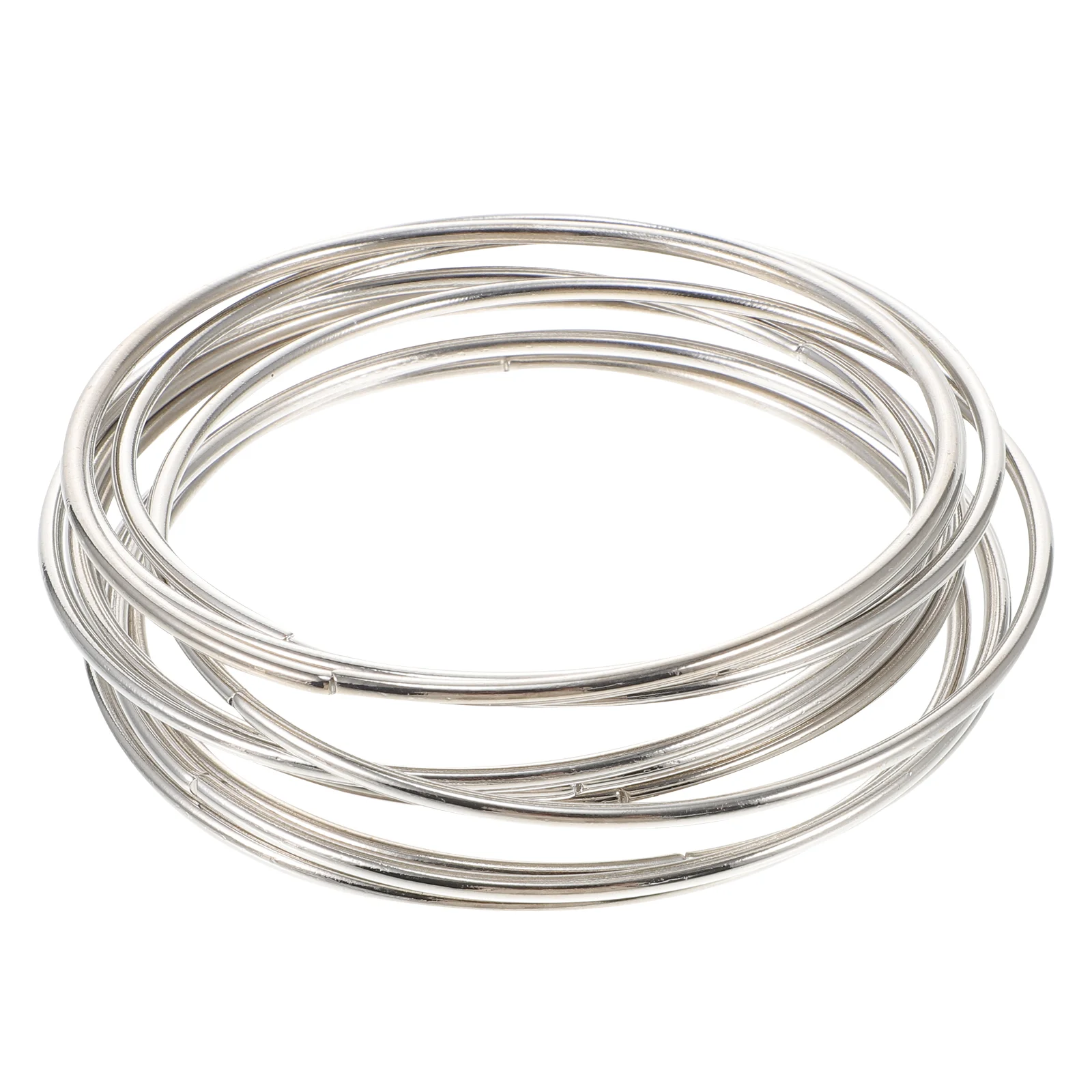

10 Pcs Simple Dreamcatcher Round Metal Ring Plating Ring Hand-made Craft Accessory for Woman Girl (10cm)