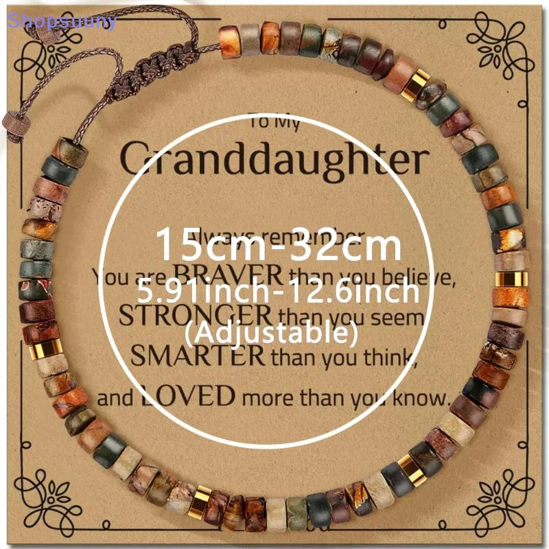 [SU]7 Chakra Bracelet Natural Stone Beaded Woven Jewelry For Women With 7 Chakra Colors Red Orange Yellow Green Indigo Violet