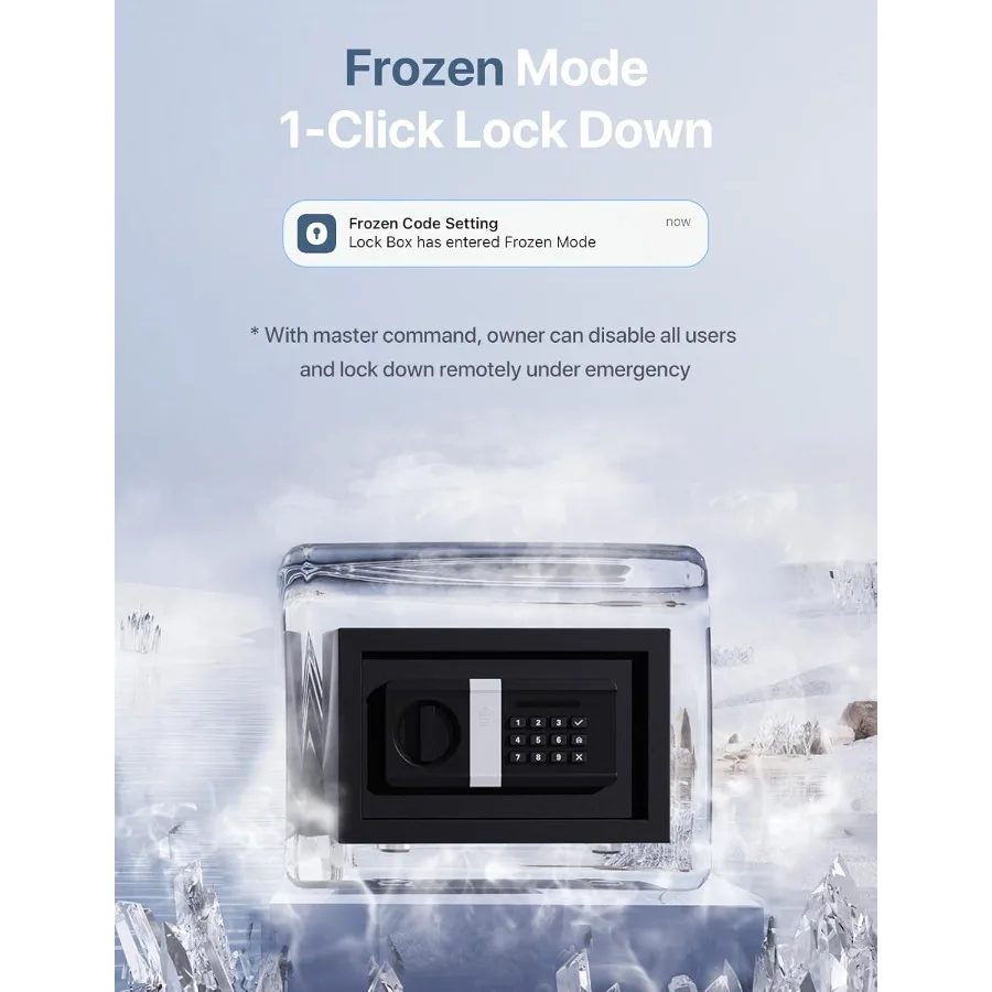 FORFEND Smart Home Safe with WiFi Connectivity and App Control for Secure Storage in Residential Homes Features Voice Command A