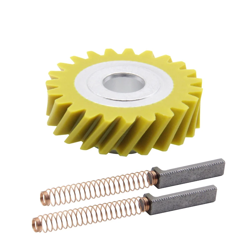 W10112253 Mixer Worm Gear W10380496 Carbon Brushes for Kitchenaid 5K45SS 5K5SS Mixers Replace Parts 4162897