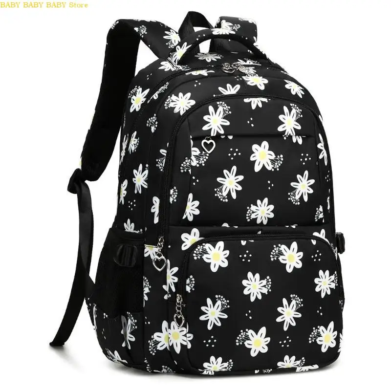 

Q81A 3Pcs Large Capacity Backpack with Lunch Bag Pencil Case Set Book Bag Rucksacks School Bag for Elementary Student