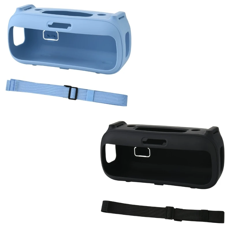 Silicone Protective Case for Bose SoundLink Max Speaker with Shoulder Straps, Dustproof and Shockproof Speakers Guard