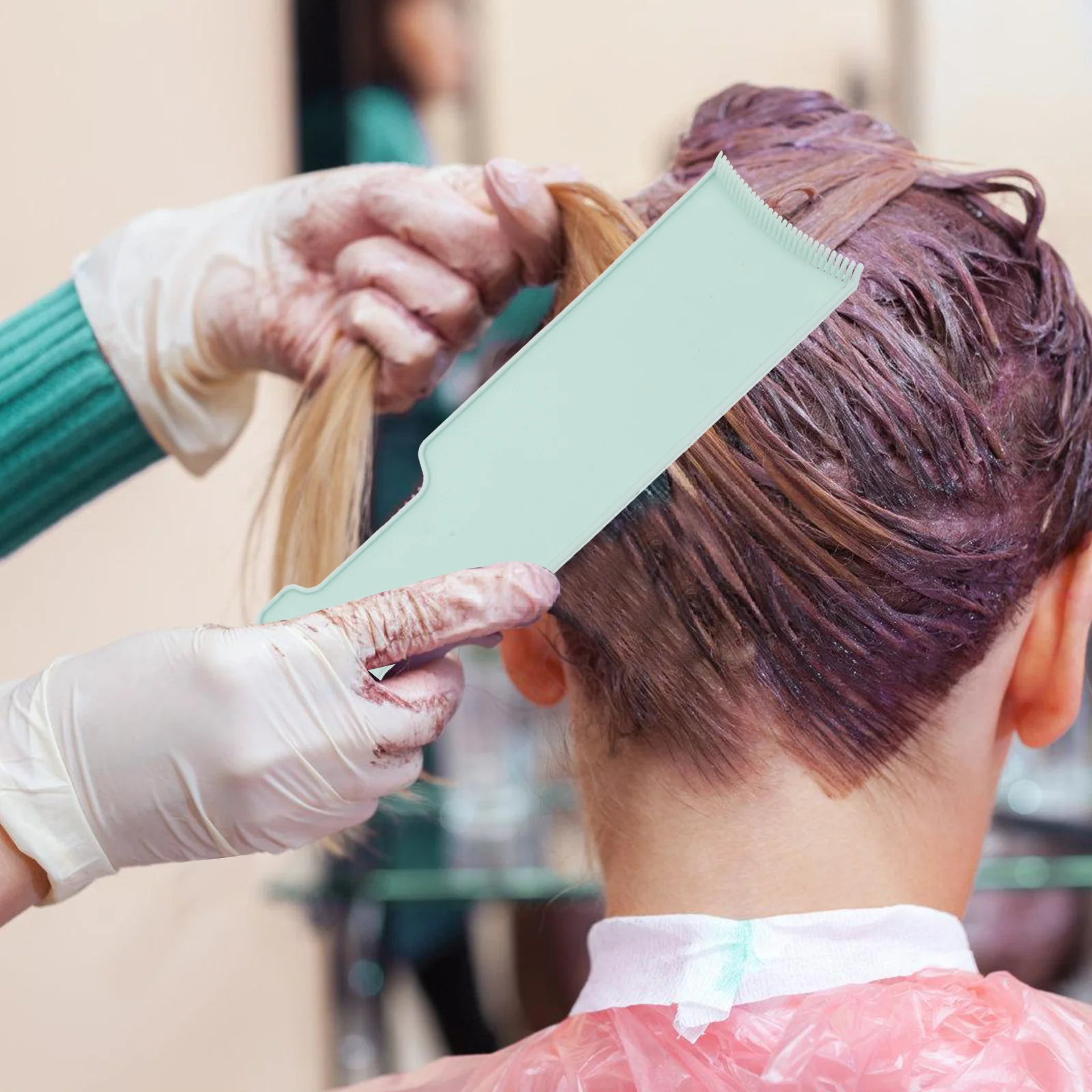 

3pcs Balayage Board Professional Highlighting Hair Dye Tools Foiling Comb Set For Salon Home Use Hair Coloring Kit Dyeing Tool