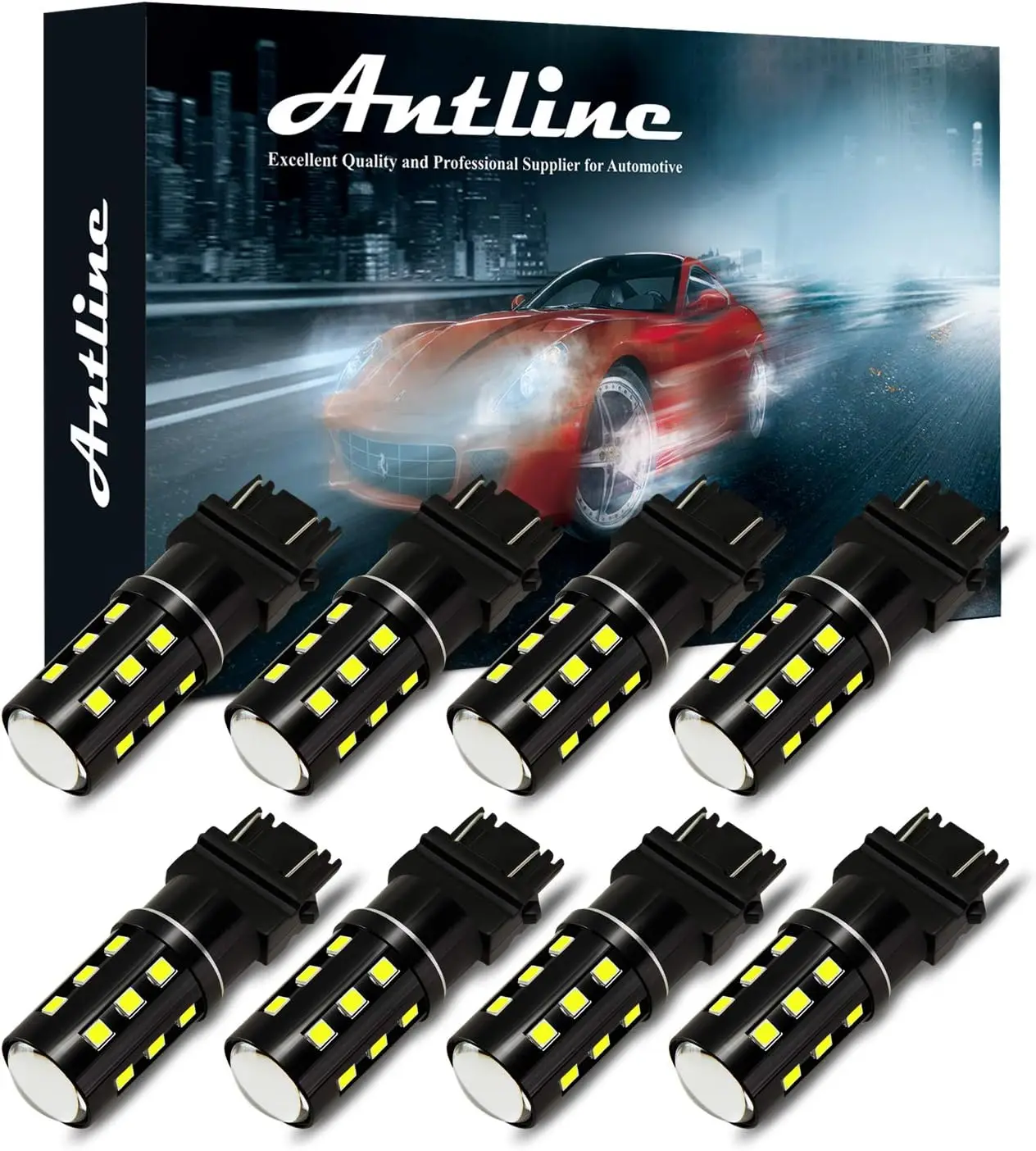 

3157 3156 3057 3157A 4057 4157 Светодиодная лампа белого цвета, супер яркая, 1200 люмен, 24-SMD светодиодная сменная лампа для автомобиля, резервный задний тормоз