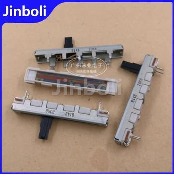 1 adet 4.5CM 45MM düz slayt potansiyometre 4Pins tek dokunun B20K 20KB WF939 GF-800 GF-888 radyo hacmi Fader