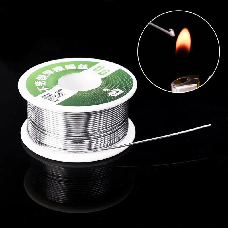 Easy Melt Solder Wire Stainless Steel Low Temperature Aluminum Copper Iron Metal Weld Cored Welding Soldering Rods 100/50/20g