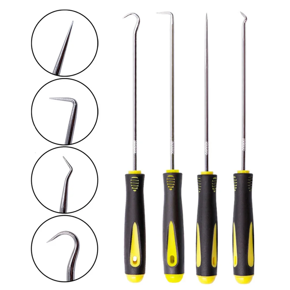 Universal 4Pcs/set 16cm/24cm Car Pick Hook Tool O Ring Oil Seal Gasket Puller Remover Craft Hand Tools Puller Remover Pick Kit