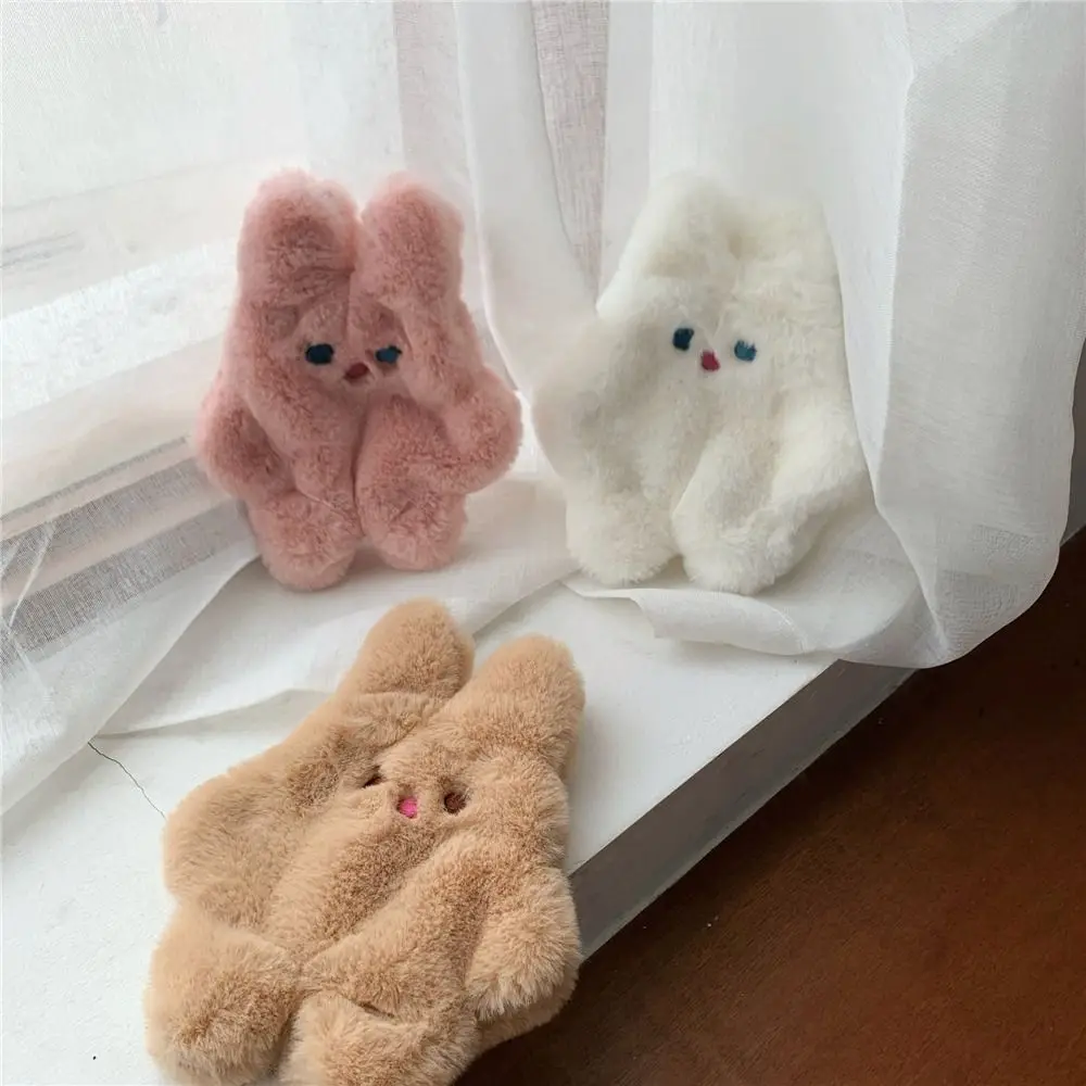 Plush Rabbit Coin Money Bags Mini Cute Card Keys Case for Children Gifts Pouch Zipper Animal Bags Lipstick Earphone Storage