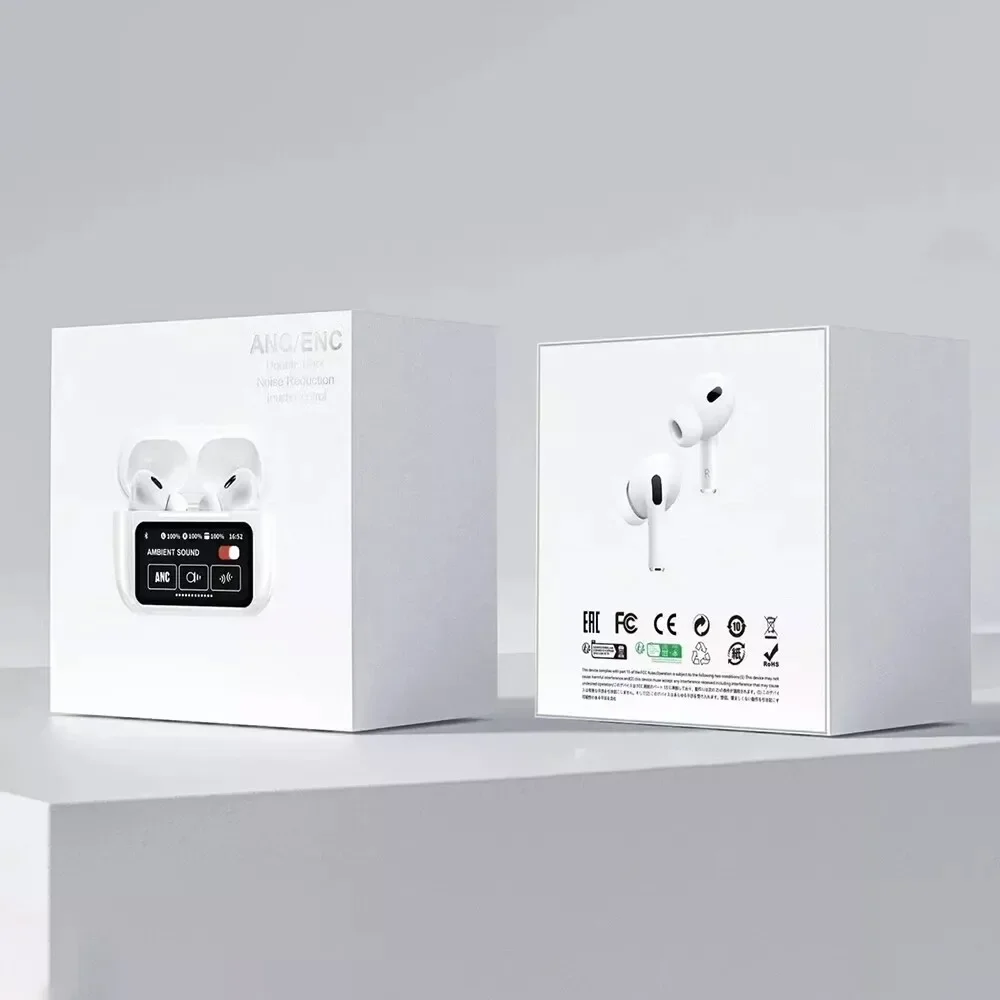 2025 ANC TWS سماعات داخل الأذن مع شاشة ملونة تعمل باللمس 40 ساعة وقت اللعب صوت عالي الدقة سوبر باس لاسلكي للسفر والعمل #6