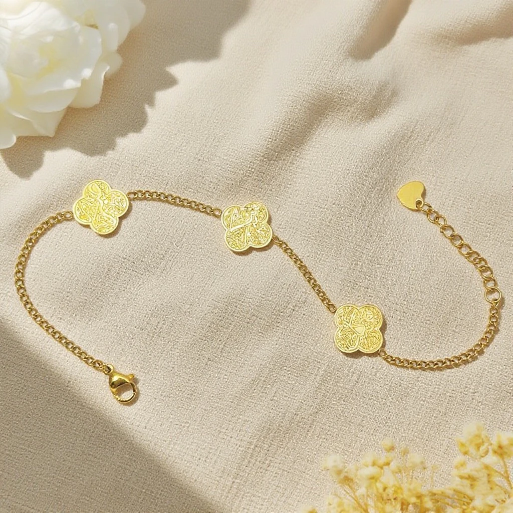 الفولاذ المقاوم للصدأ Ayatul Kursi سوار إسلامي مسلم عربي الله رسول سوار للنساء سابر شوكرا تواكول سوار #5