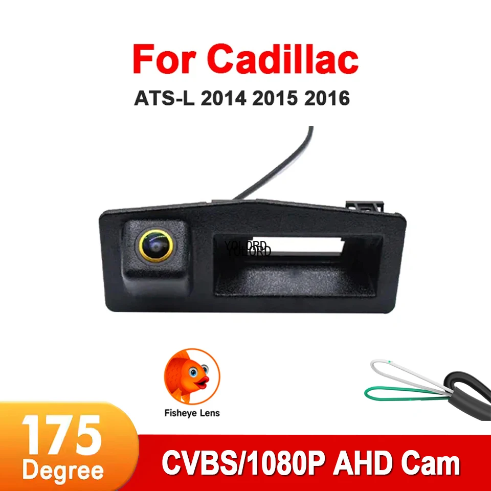 

Golden Fisheye HD 1080p Car Vehicle Cam CCD Rear View Reverse Parking Camera for Cadillac ATS-L 2014 2015 2016