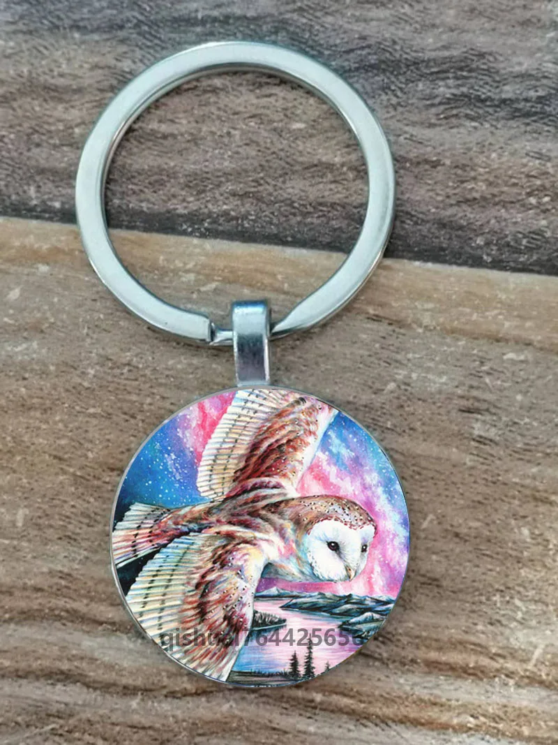 Owl Alloy Keychain. Key Chain Animal Pictures Men And Women Key Ring