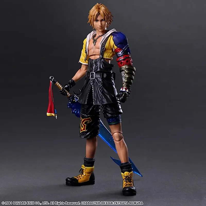 25CM Baru Anime Bermain Seni TIDUS Final Fantasy X Pvc Action Figure Koleksi Dekorasi Meja Model Mainan Boneka Hadiah Ulang Tahun Anak