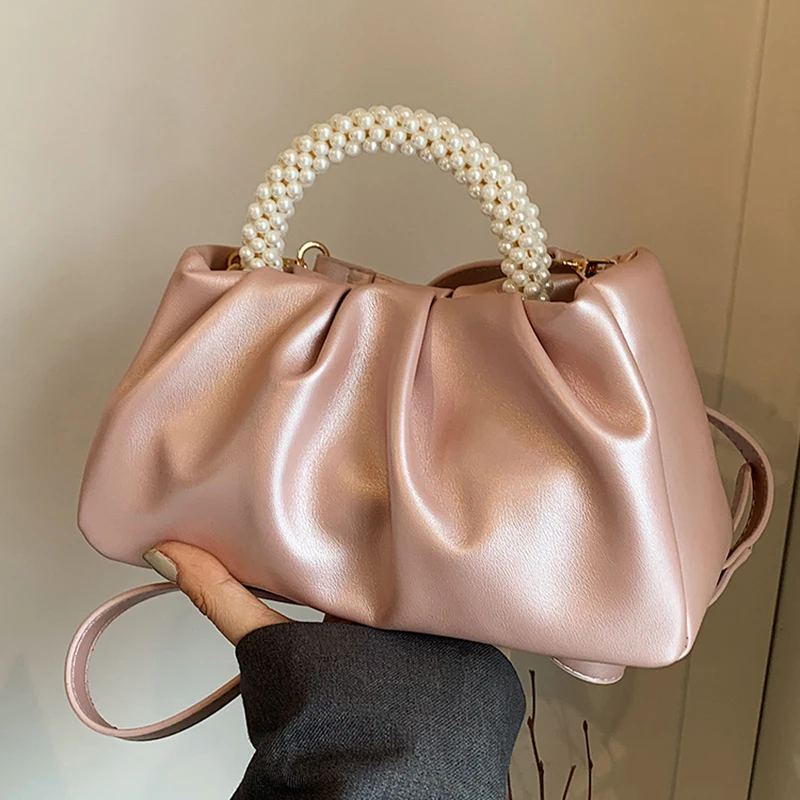 

Высококачественная текстурированная сумка на одно плечо, новинка 2023 года, универсальные изысканные сумки через плечо, женская элегантная стильная плиссированная сумка