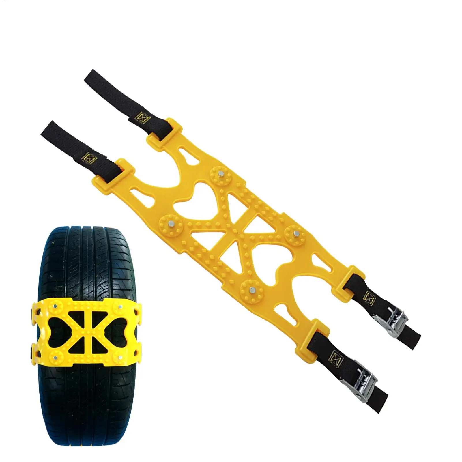 Car Snow Chains Tire Chains Anti-Slip Tools Driving Safety Equipment Durable Outdoor Tyre Gear For Winter Car Truck Motocycle