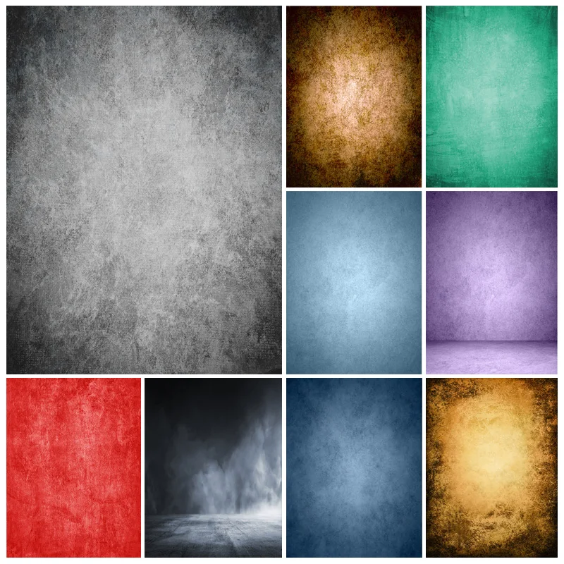 

Solid Color Gradient Vintage Photography Background Wedding Newborn Baby Portrait Backdrops For Photo Studio Props XRM-03