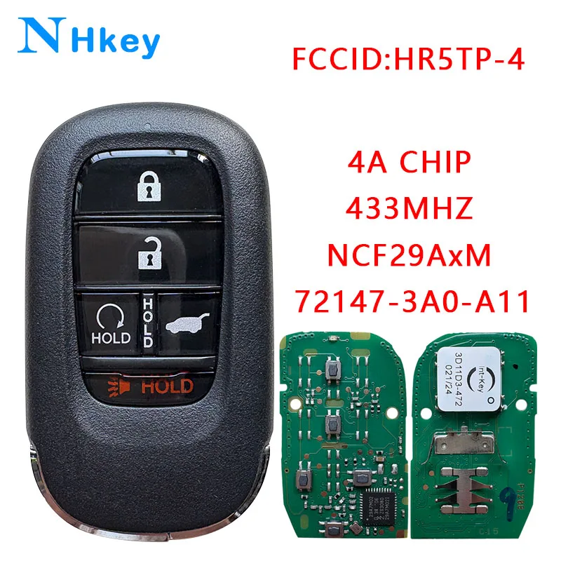 

NH key FCCID:KR5TP-4 4A CHIP NCF29AxM 433Mhz Remote Key For Honda HR-V CR-V Hybrid Pilot Civic 2022-2024 72147-3A0-A11