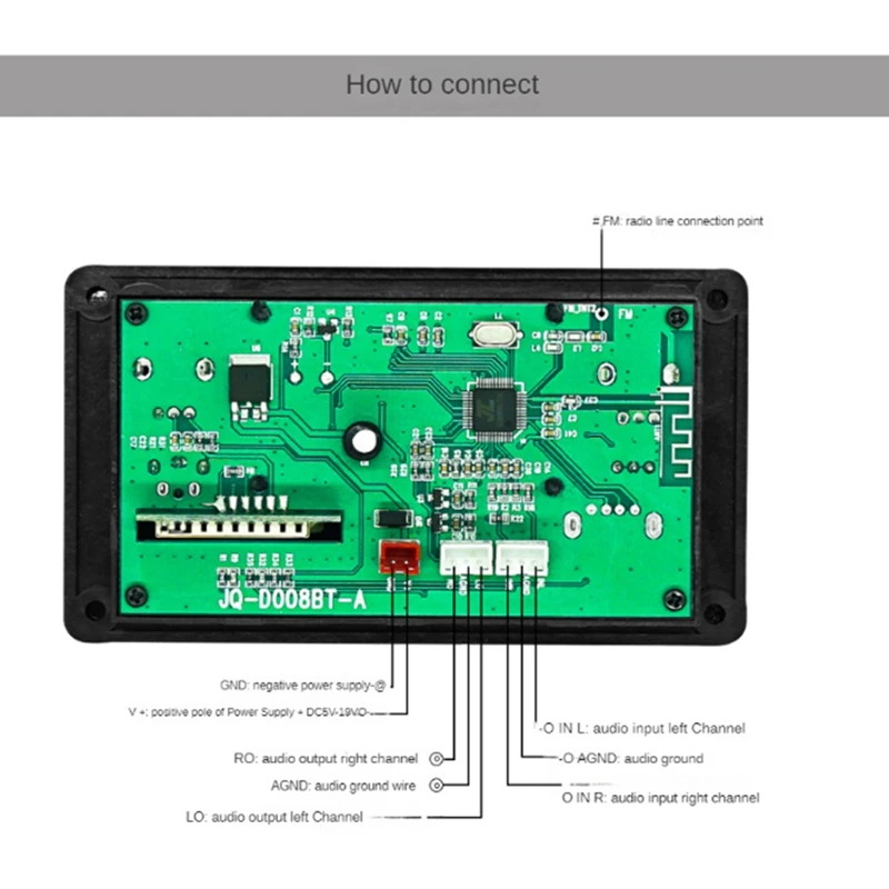 Multi-Function LCD Screen Bluetooth MP3 Decoder Board MP3 Decoder Easy Install High Guality