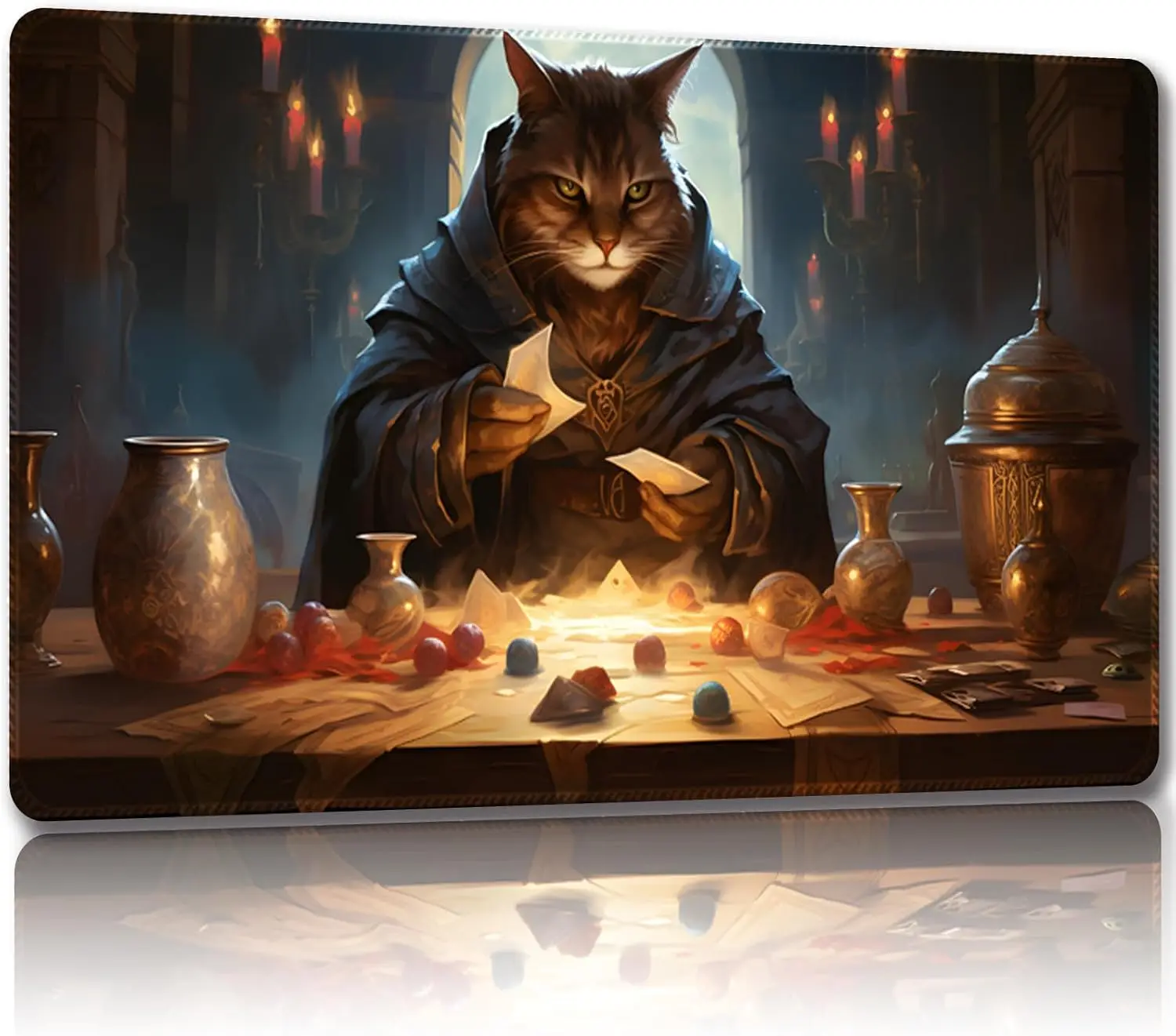 

Malqiqi Tapis de Jeu для MTG и JCC avec Sacs Rangement Gratuits — 61 x 35,6 см — для тележек и Jeux Sociebook — Tapis de