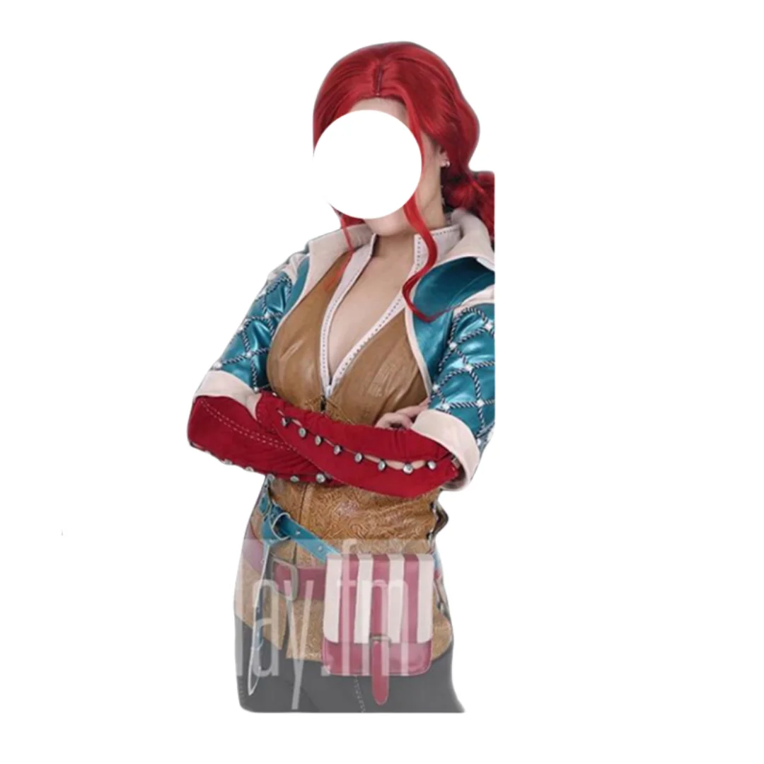 Triss Merigold Cosplay Costume Custom Made-Festival Outfit Halloween Christmas Carnival Party