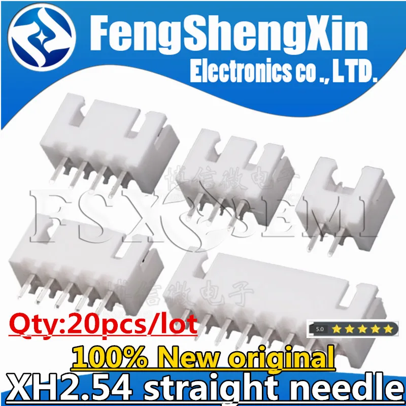 20pcs XH2.54 straight needle Connector 2.54mm Pin Header XH2.54-2P/3P/4P/5P/6P/7P/8P/9P/10P/11P/12P/13P/14P/16PTerminal