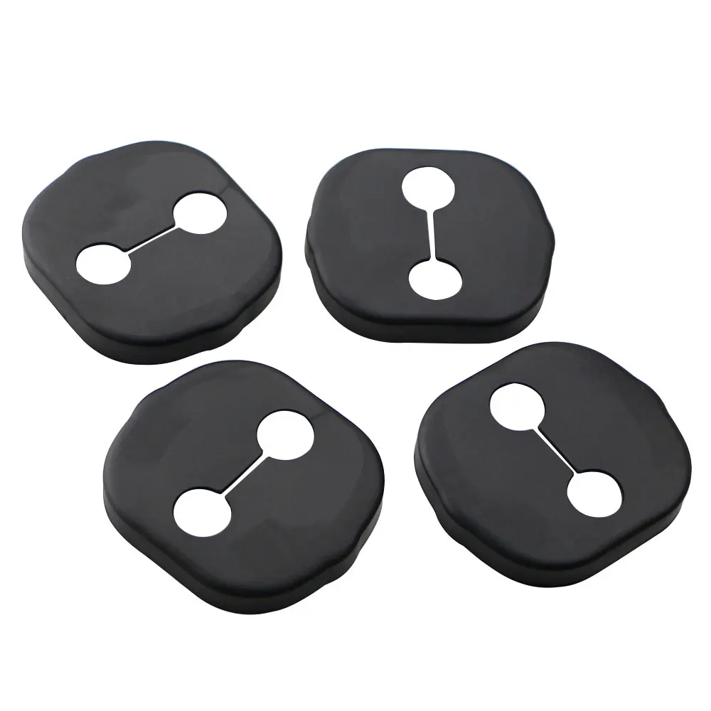 4Pcs ABS Car Door Lock Cover Protector Covers Case for Kia Rio 5 Mohave Morning Rondo 7 Carens Koup Optima Accessories