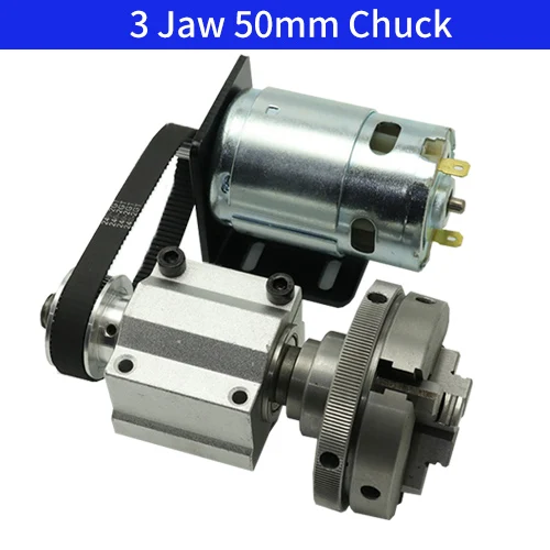 Self-Centering DIY DC Motor Rotary Lathe 3 4 Jaw Chuck Spindle Assembly Woodworking Beads Machine Wood Lathe Chuck Jaws