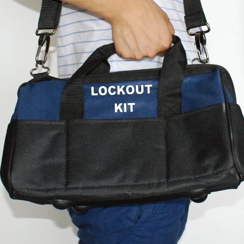 Personal Pouch Portable Lockout Kit Wireman Safety Single-shoulder Bag LOTO Lockset Tools Storage Maintenance Worker Operationer