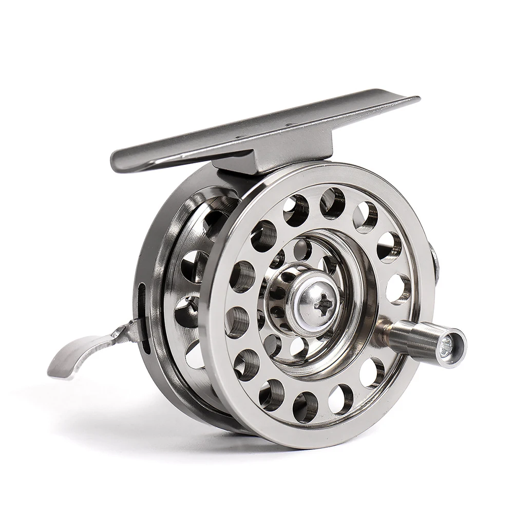 Right Hand Specific Aluminum Fishing Reel with 1 1 Gear Ratio and Distinctive Click for Sound for Easy Line Control