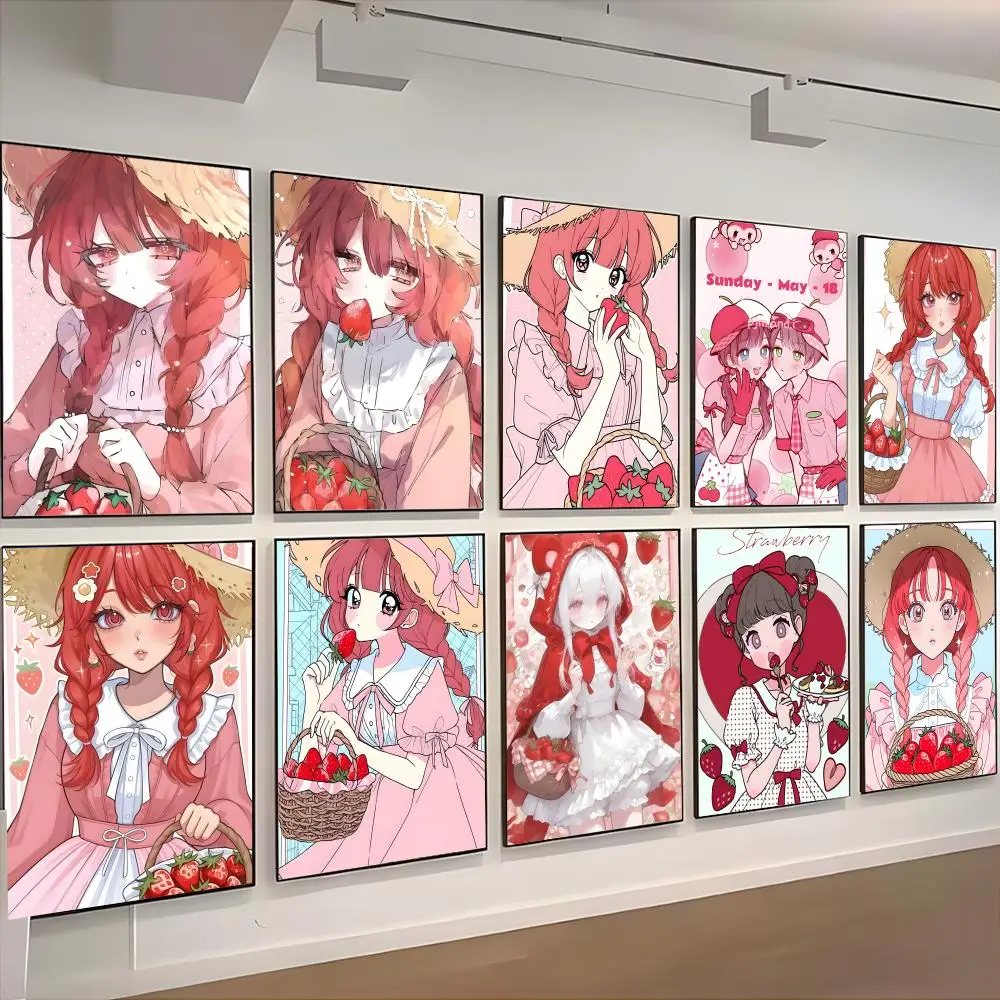A-Anime Strawberry Shortcake Poster retro poster art living room decoration