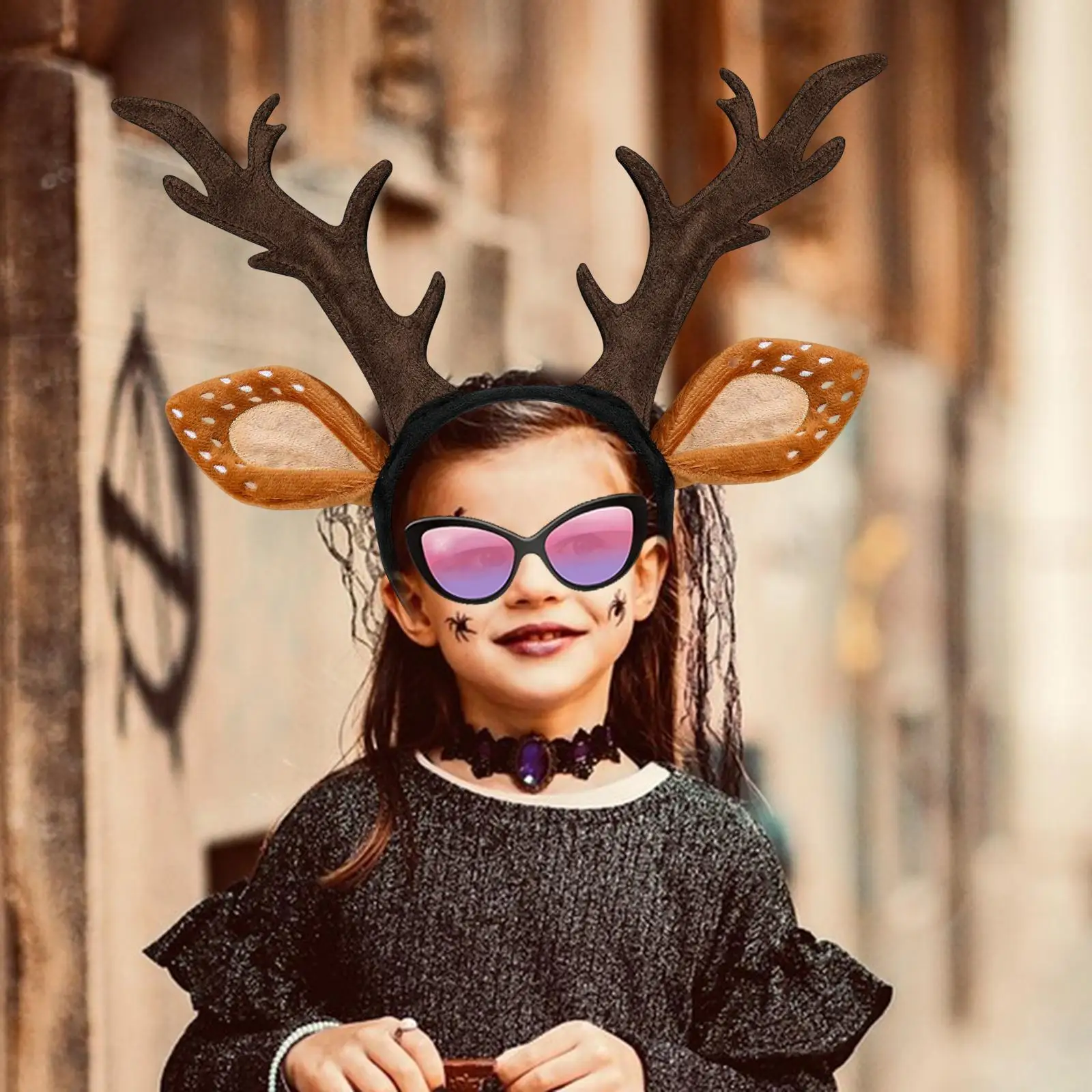 

Повязка на голову с рогами оленя, модный головной убор для ролевых игр, нарядное платье для танцев