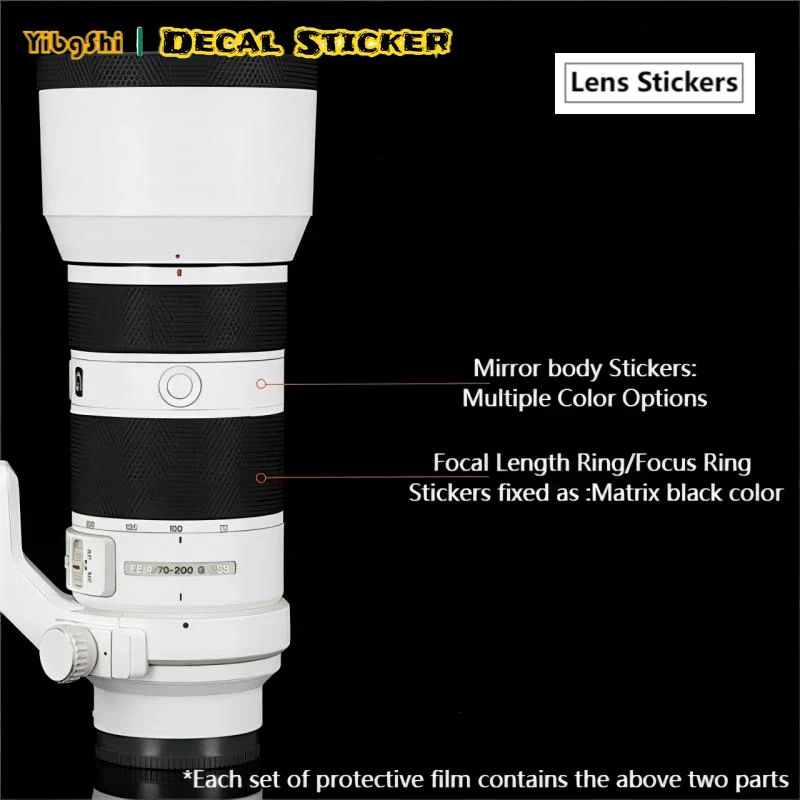 

For Sony FE 70-200mm F4 G Lens Sticker Decal Skin Vinyl Wrap Film Lens Body Protective Sticker Protector Coat FE4\70200G