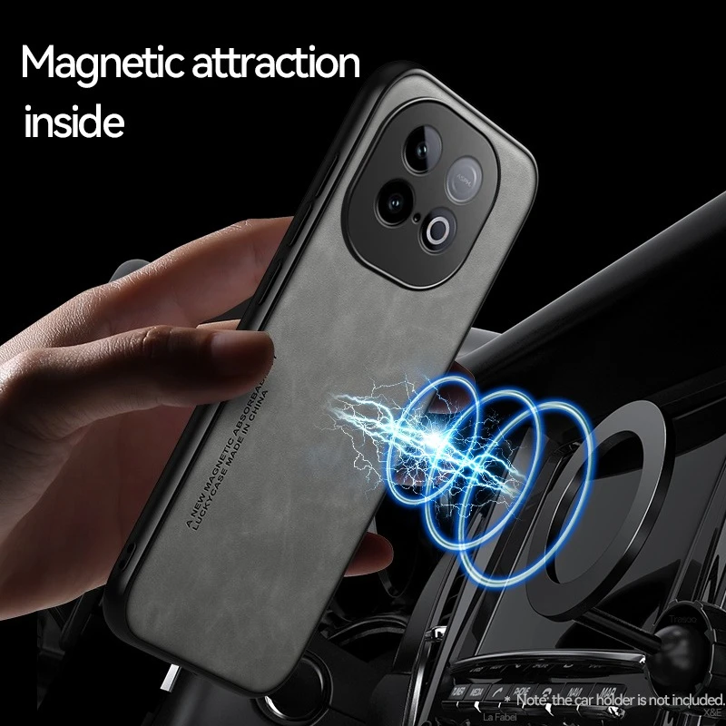 Luxus Ledertasche für iQOO Z10 Turbo Pro Fall Ultradünne Auto Magnetische Schutz Telefon Abdeckung für VIVO iQOO Z10 Turbo Pro Capa