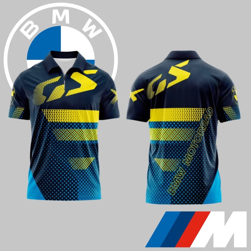 

2025 Новая быстросохнущая рубашка поло для автомобиля BMW, роскошная высококачественная повседневная рубашка поло с короткими рукавами, подарок для любителей автомобилей, спортивный велосипедный костюм для BMW, поло Moto