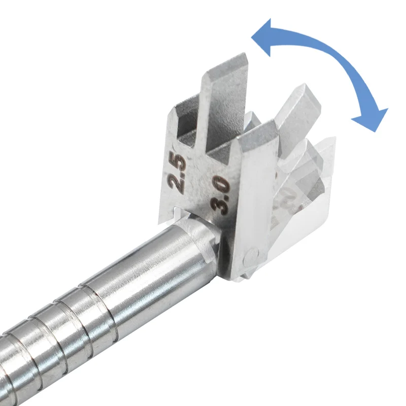 1PC Dental adjustable bracket locator, rod type adjustable angle positioning ruler, oral stainless steel positioning tool