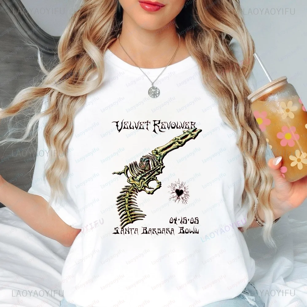 VELVET REVOLVER Summer Trend Y2K Short-Sleeved Men's and Women's Universal Shirt Pattern T-Shirt